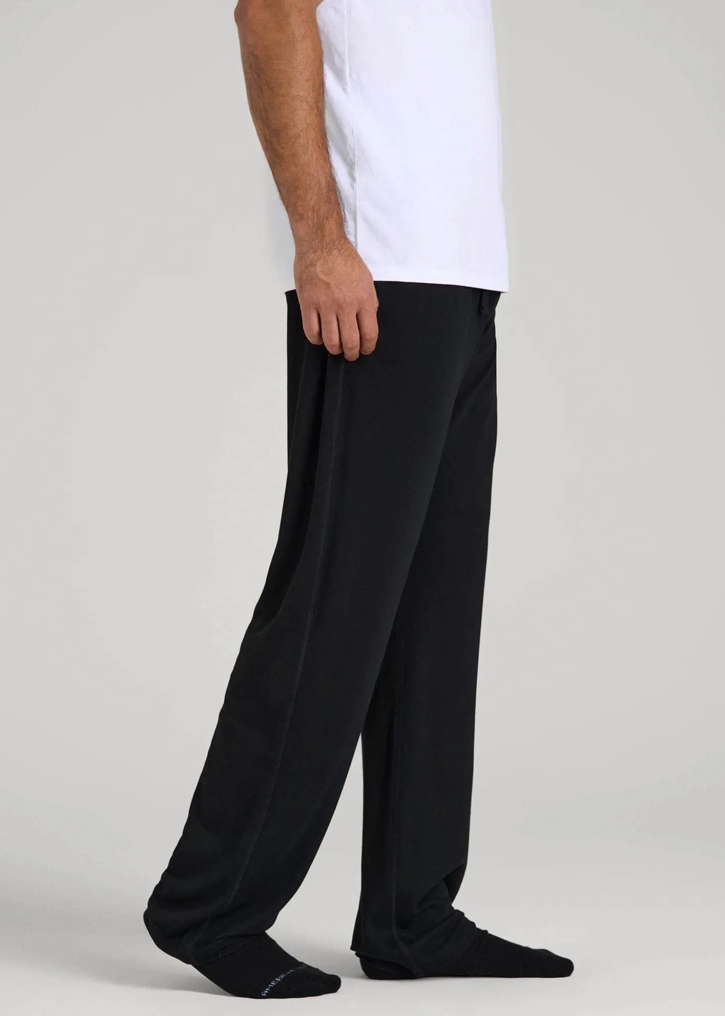 Open-Bottom Pajama Pants for Tall Men