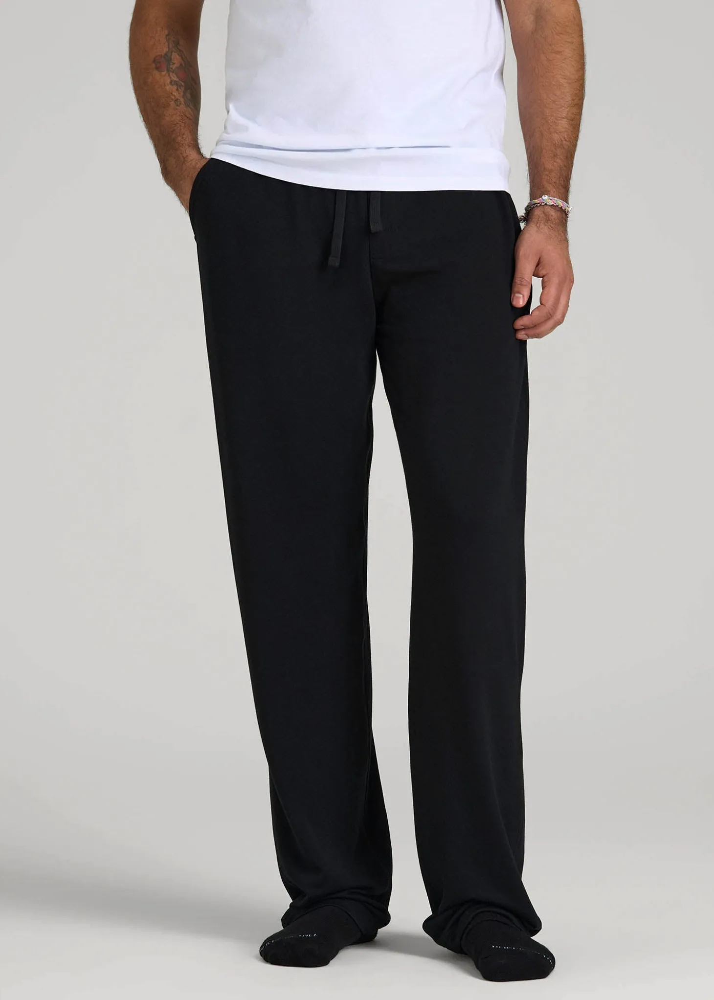 Open-Bottom Pajama Pants for Tall Men
