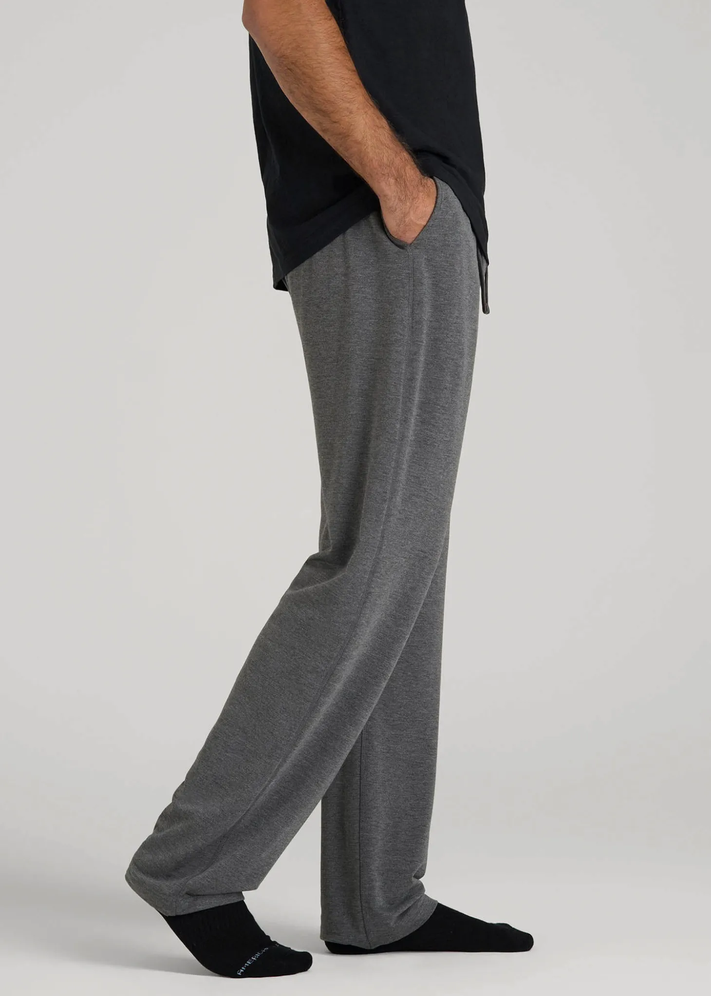 Open-Bottom Pajama Pants for Tall Men