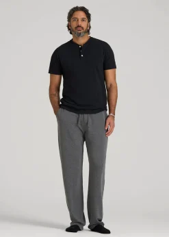Open-Bottom Pajama Pants for Tall Men