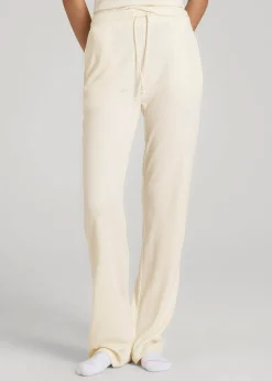 Open-Bottom Waffle Lounge Pants for Tall Women