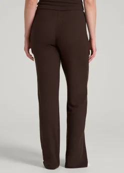 Open-Bottom Waffle Lounge Pants for Tall Women
