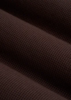 Open-Bottom Waffle Lounge Pants for Tall Women