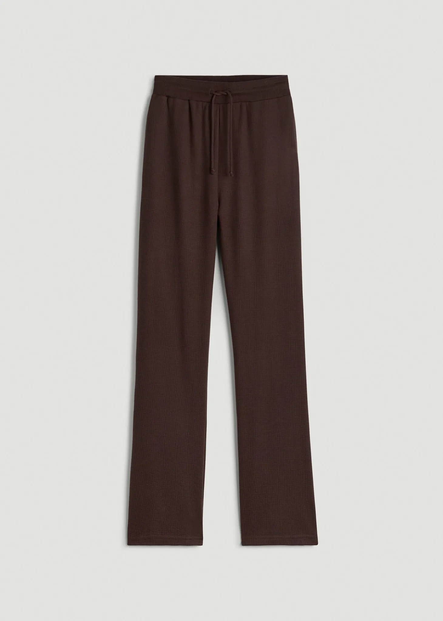 Open-Bottom Waffle Lounge Pants for Tall Women