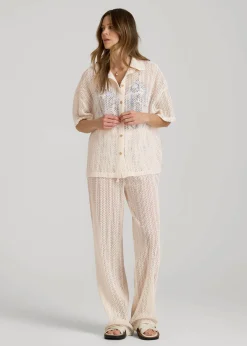 Openwork Loose Knit Top for Tall Women