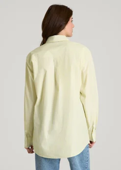 Oversized Poplin Button Shirt for Tall Women