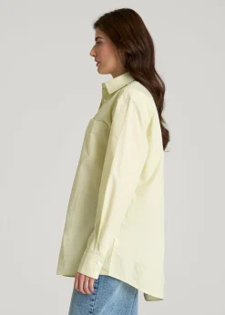 Oversized Poplin Button Shirt for Tall Women