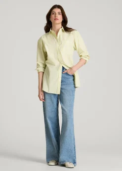 Oversized Poplin Button Shirt for Tall Women