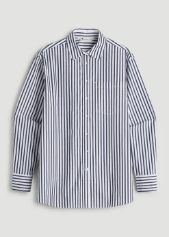 Oversized Poplin Button Shirt for Tall Women