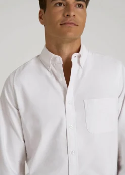 Oxford Cloth Button Down Shirt for Tall Men