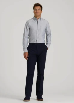 Oxford Cloth Button Down Shirt for Tall Men