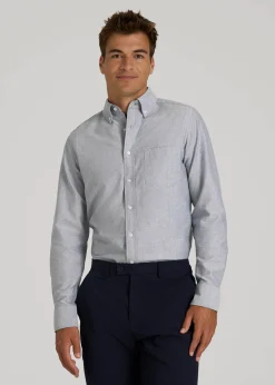 Oxford Cloth Button Down Shirt for Tall Men