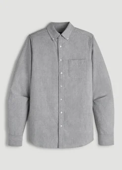 Oxford Cloth Button Down Shirt for Tall Men