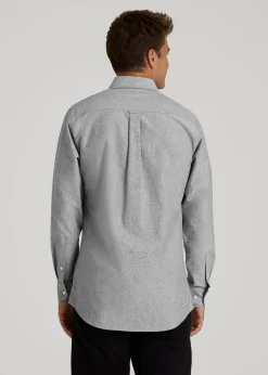 Oxford Cloth Button Down Shirt for Tall Men