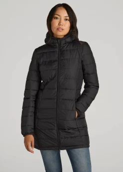 Packable Puffer Jacket for Tall Women