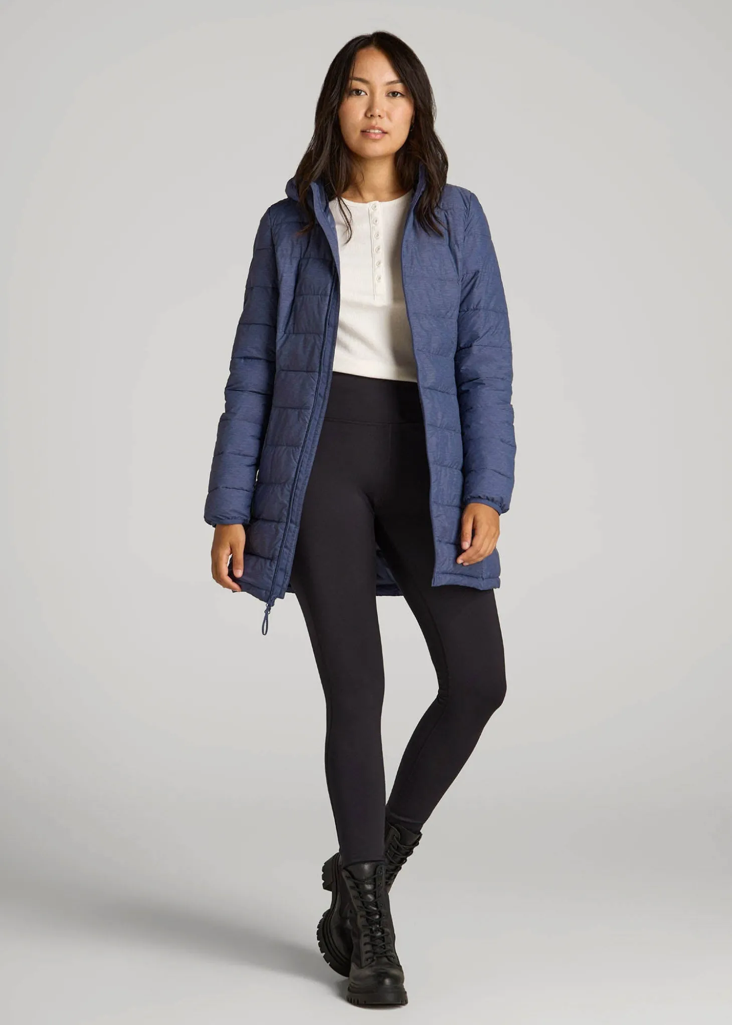 Packable Puffer Jacket for Tall Women
