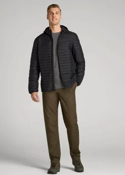 Packable Puffer Jacket for Tall Men