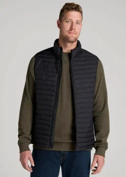 Packable Puffer Vest for Tall Men