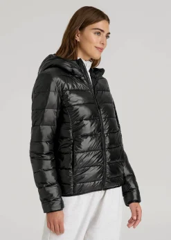 Packable Short Puffer Jacket for Tall Women