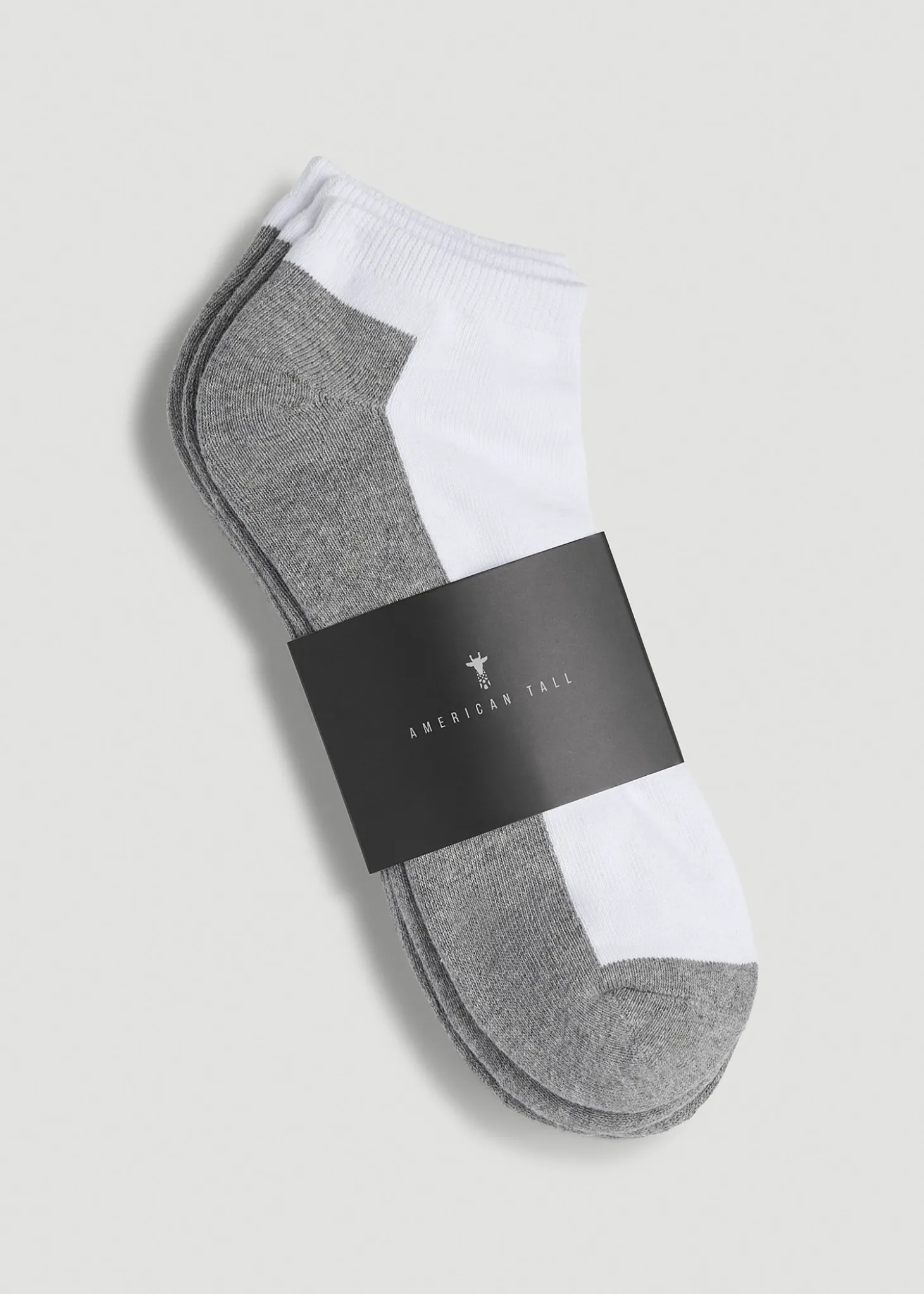 3-Pack Ankle Socks for Tall Men