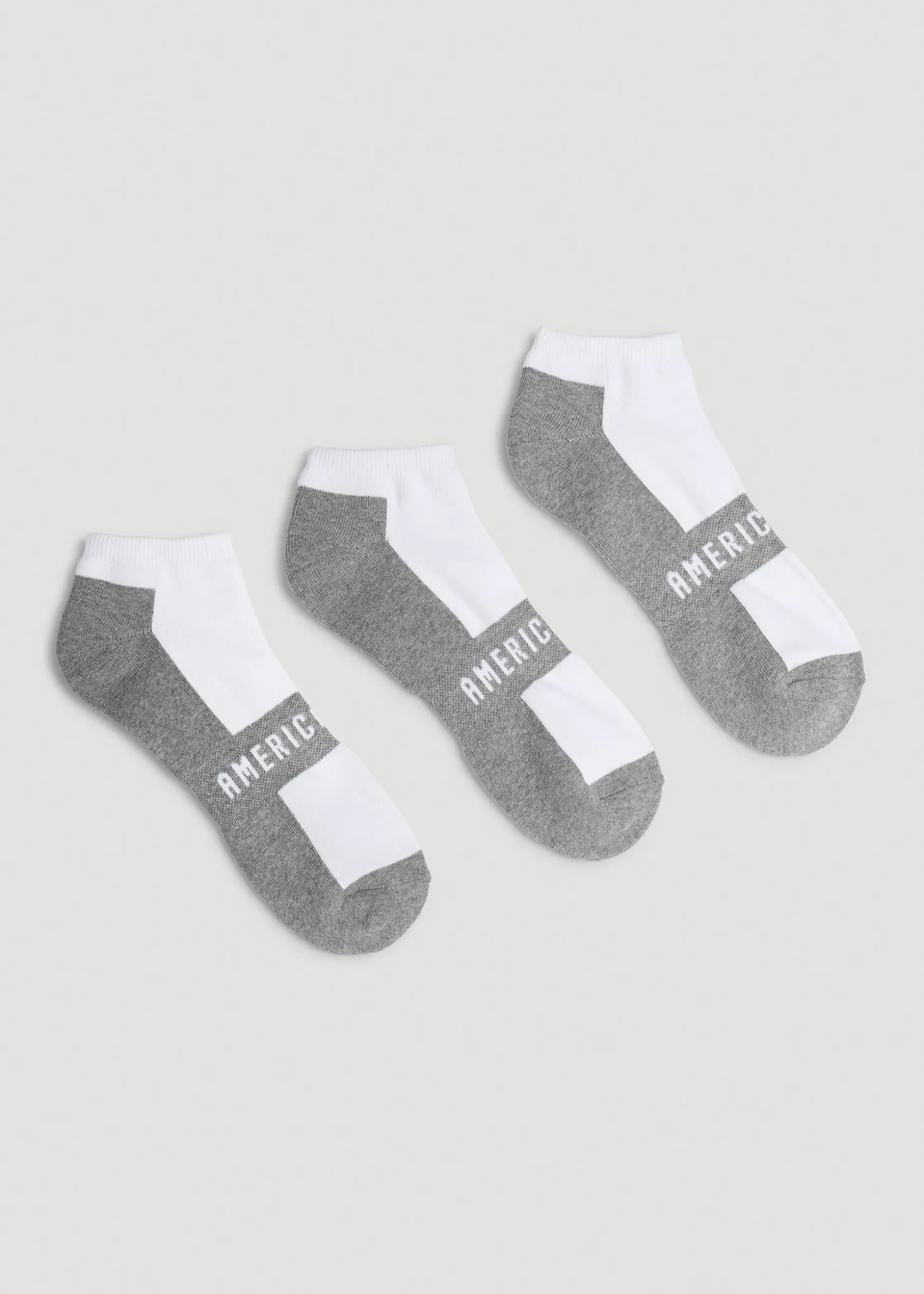 3-Pack Ankle Socks for Tall Men