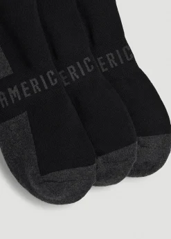 3-Pack Ankle Socks for Tall Men
