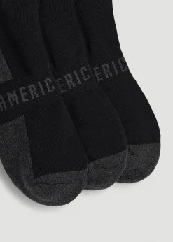 3-Pack Crew Socks for Tall Men