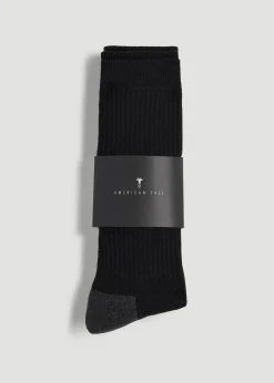 3-Pack Crew Socks for Tall Men