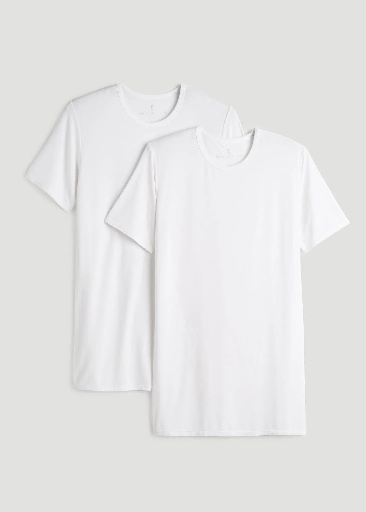 2-Pack Luxe Modal Crewneck Undershirts for Tall Men