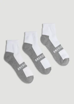 3-Pack Quarter Socks for Tall Men
