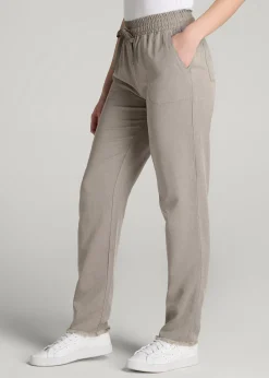 Patch Pocket Twill Pants for Tall Women