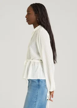 Peasant Chiffon Blouse for Tall Women