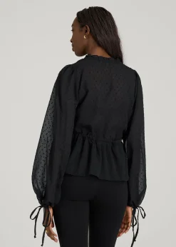 Peasant Chiffon Blouse for Tall Women