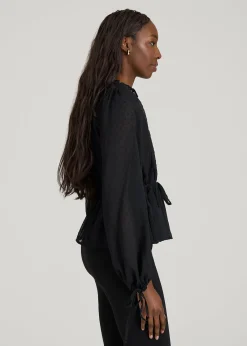 Peasant Chiffon Blouse for Tall Women