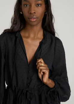 Peasant Chiffon Blouse for Tall Women