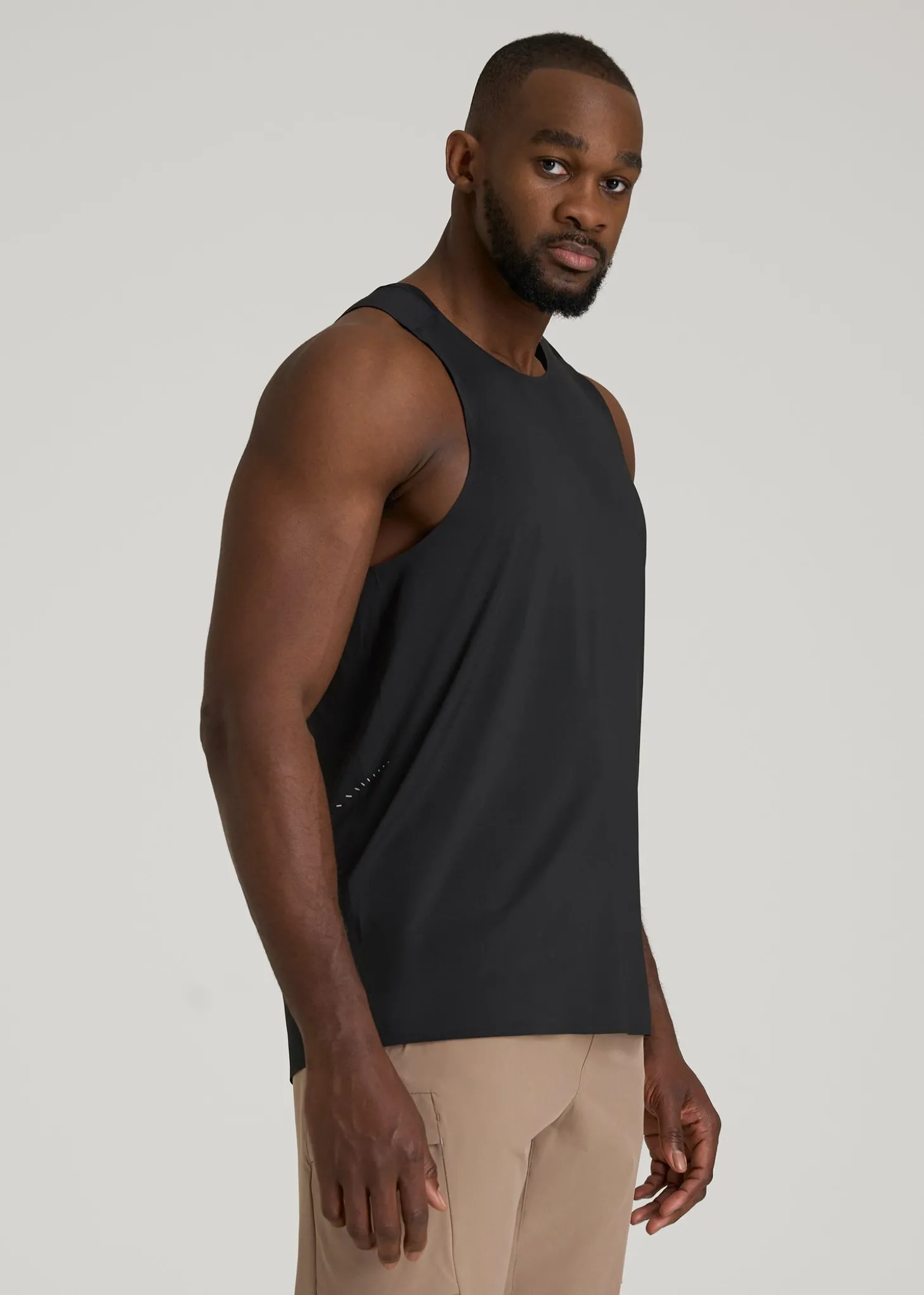 Perforated Training Singlet for Tall Men