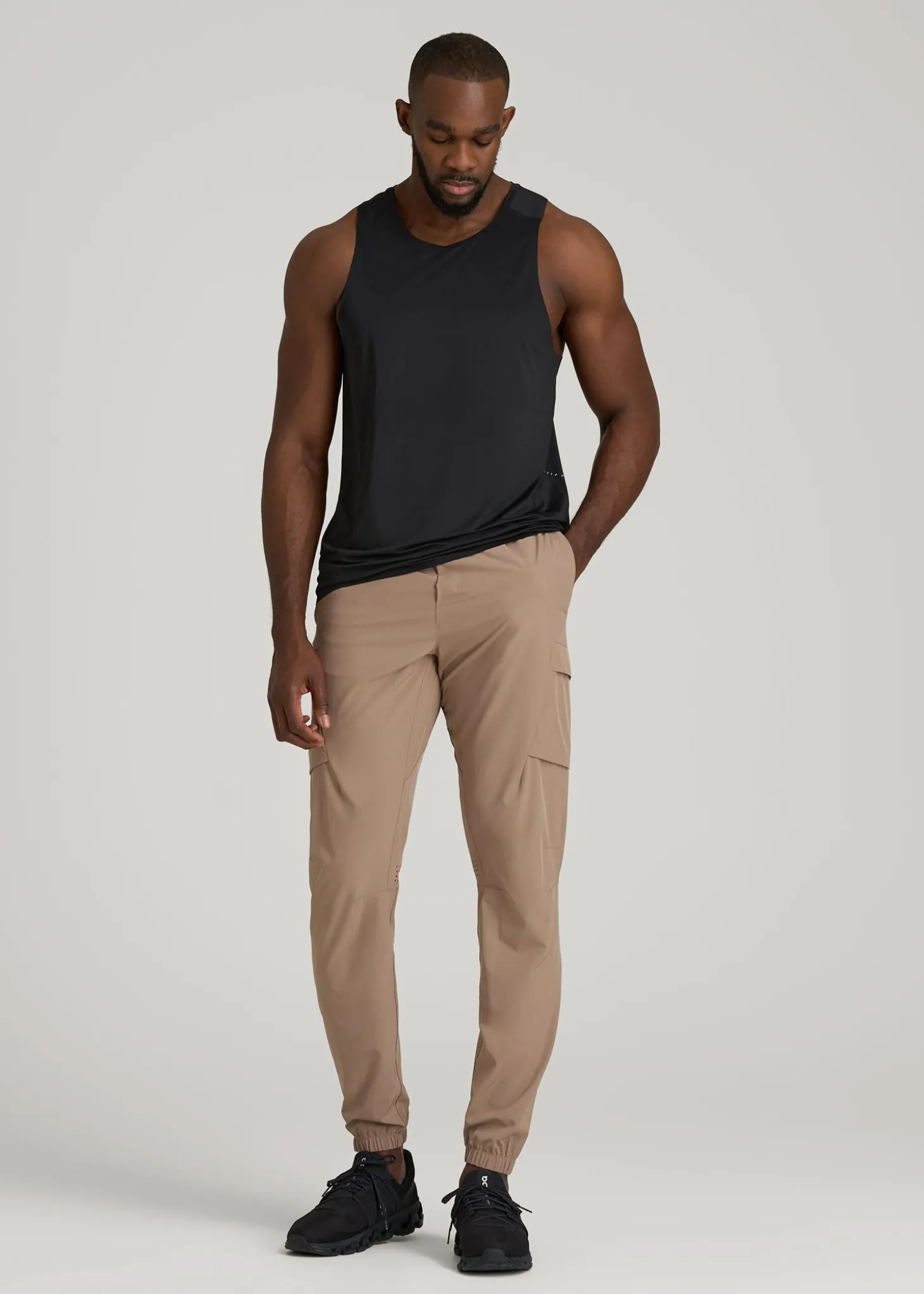 Perforated Training Singlet for Tall Men