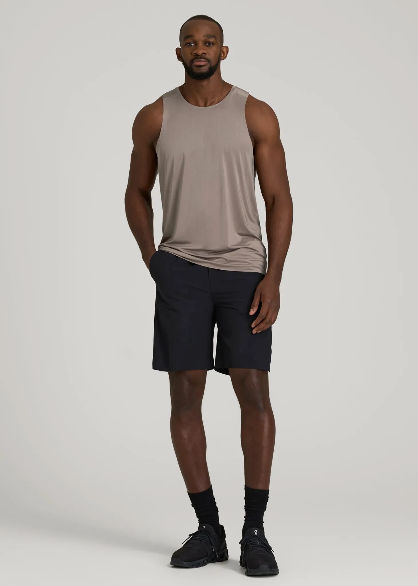 Perforated Training Singlet for Tall Men