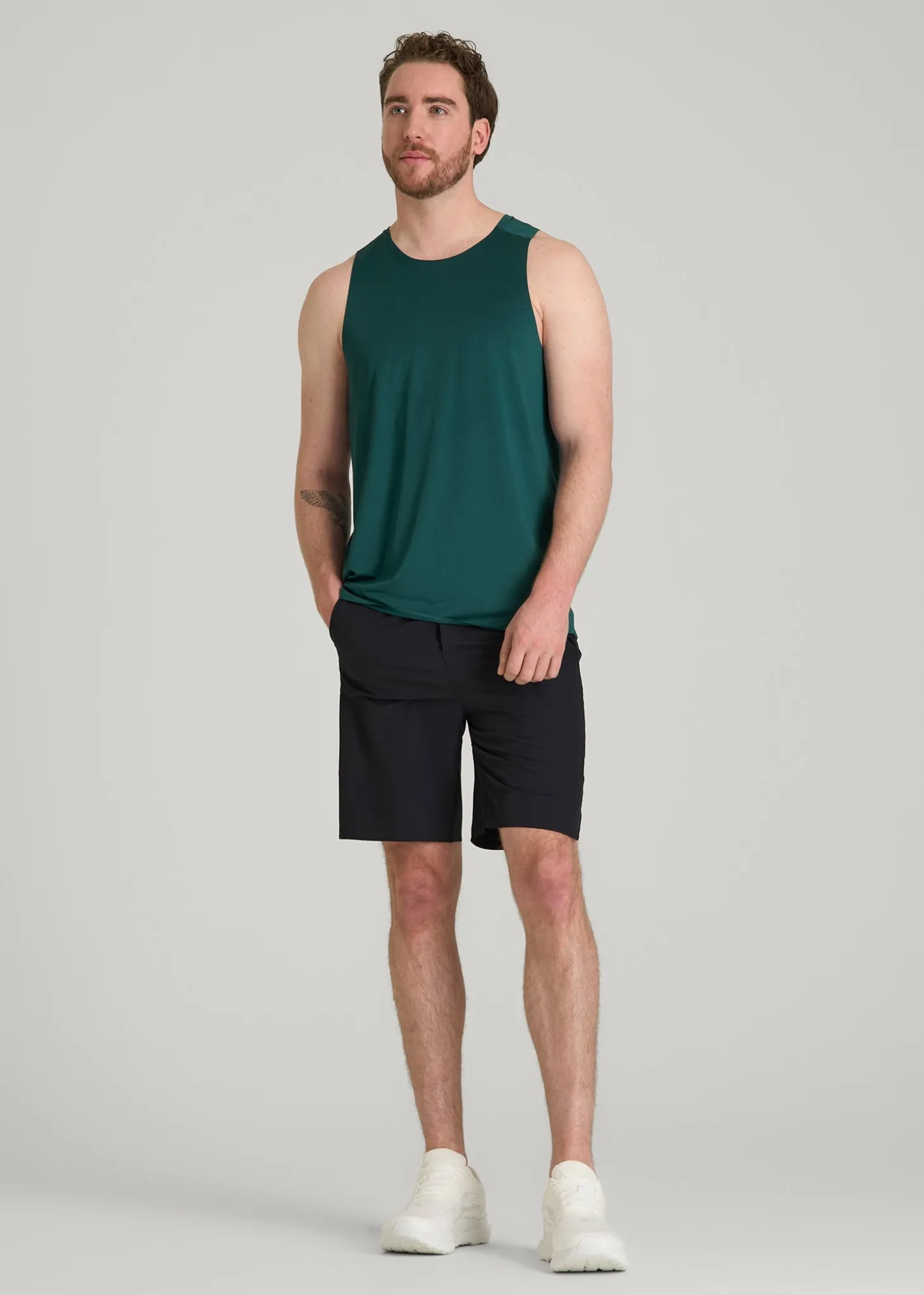 Perforated Training Singlet for Tall Men