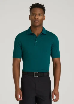 Performance Vented Golf Polo for Tall Men