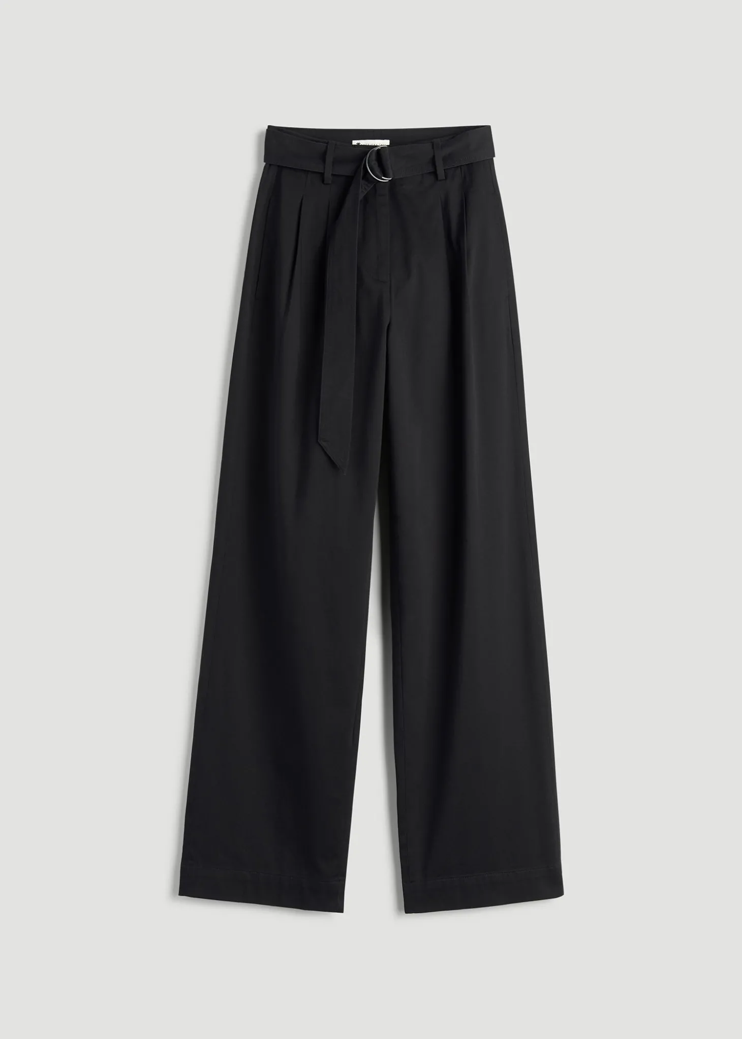 Pleated Wide Leg Chino With Belt for Tall Women