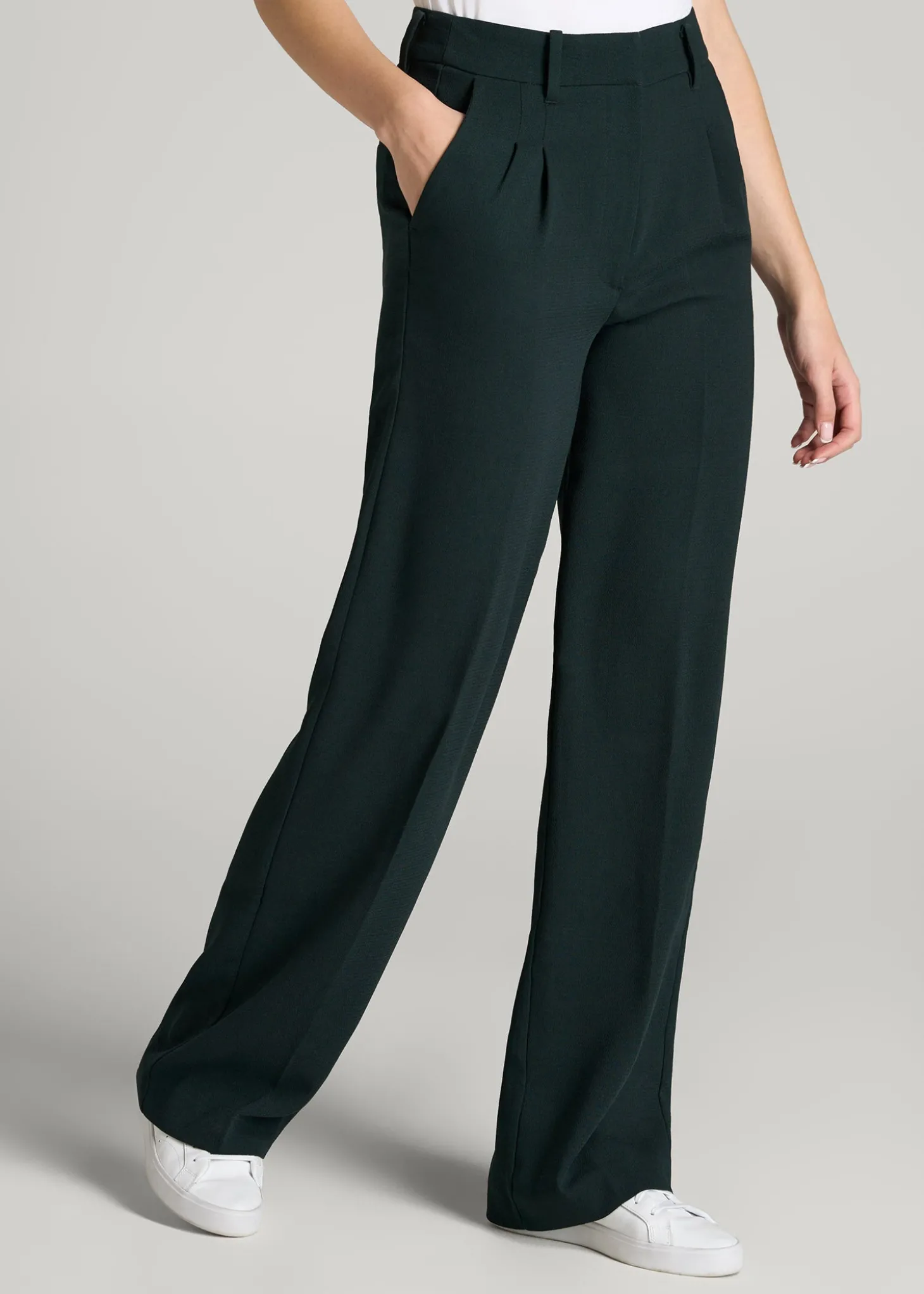 Pleated WIDE Leg Dress Pants for Tall Women