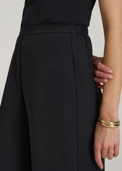 Pull-On Crepe Ultra Wide Pants for Tall Women