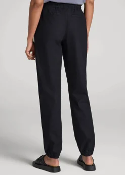 Pull-On Linen Joggers for Tall Women