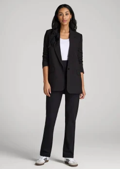 Pull-On Slim Dress Pants for Tall Women