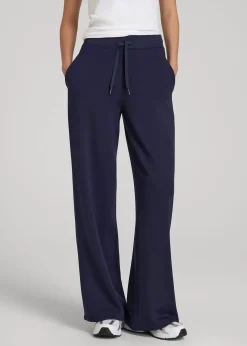 Pull-On Tie Waist Wide Leg Pants for Tall Women