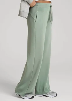 Pull-On Tie Waist Wide Leg Pants for Tall Women