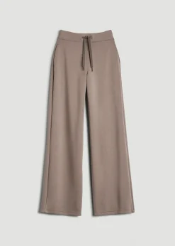 Pull-On Tie Waist Wide Leg Pants for Tall Women