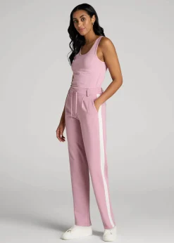 Pull On Tuxedo Stripe Pants for Tall Women