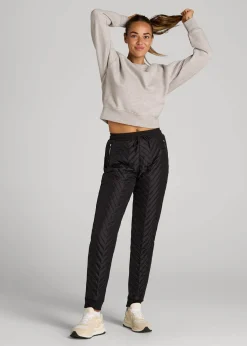 Quilted Joggers for Tall Women